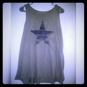 Flowy star tank top